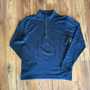 Lululemon Men's Blue Quarter-Zip Pullover XXL